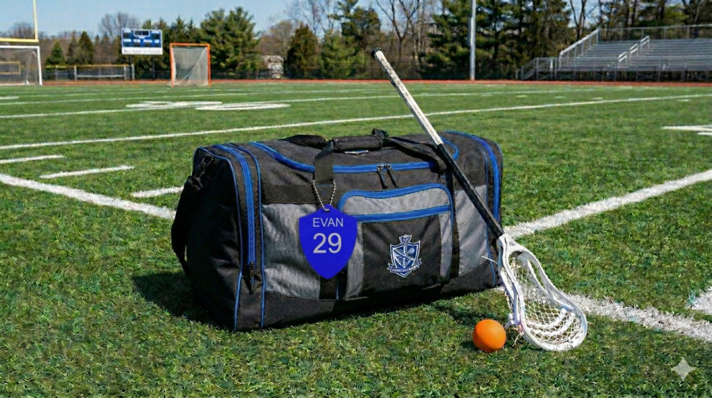 Lax Bag Tag on Field