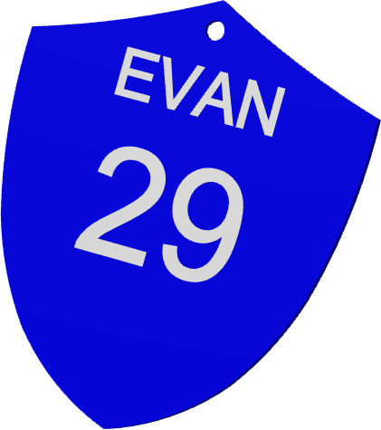 Southington Lax Bag Tag Back