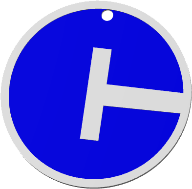 State of CT Bag Tag Front